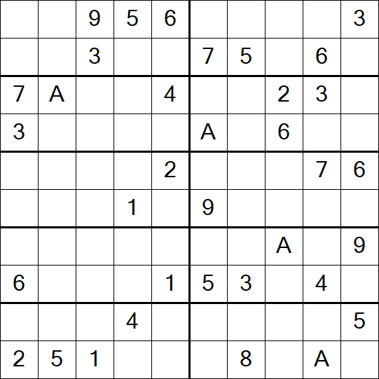 Sudoku 10x10 - Mittel