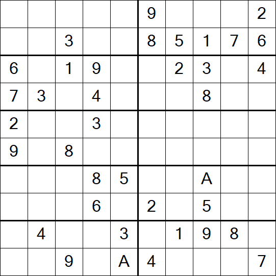 Sudoku 10x10 - Medium