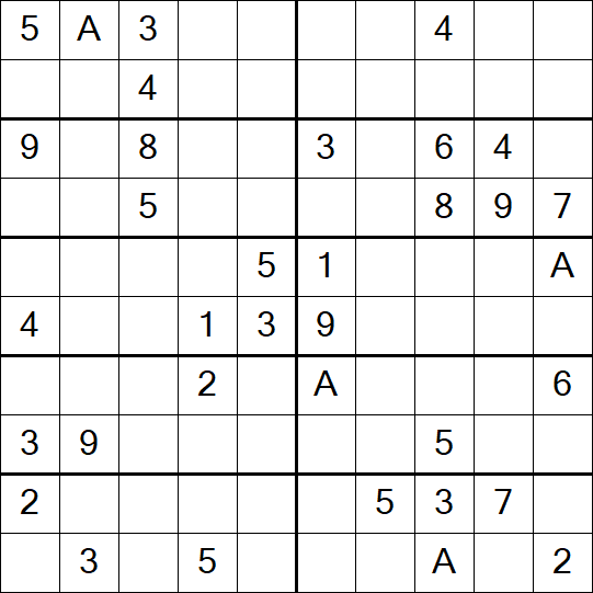 Sudoku 10x10 - Medium