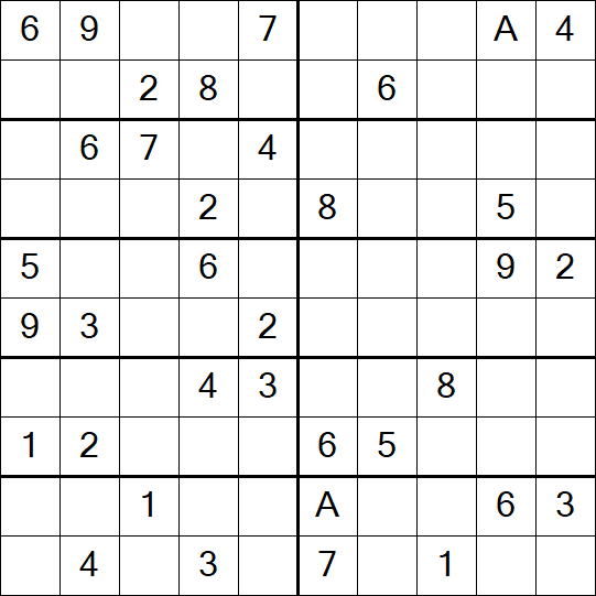 Sudoku 10x10 - Medium