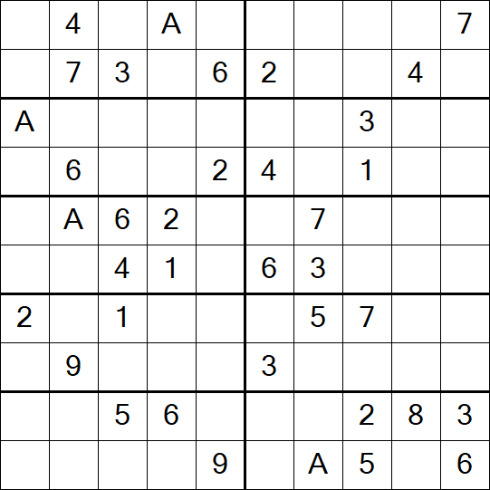 Sudoku 10x10 - Medium