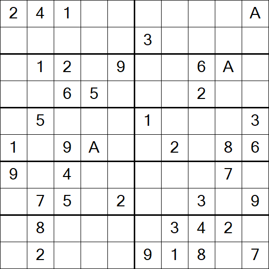 Sudoku 10x10 - Medium