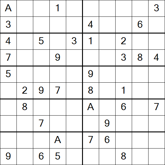 Sudoku 10x10 - Medium
