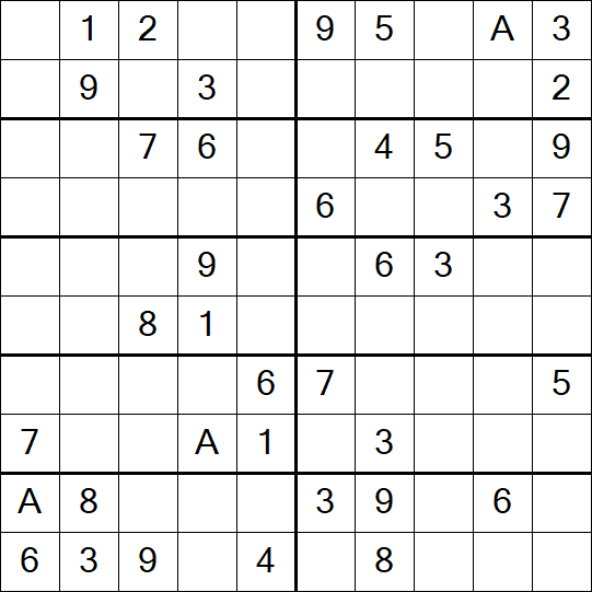 Sudoku 10x10 - Medium