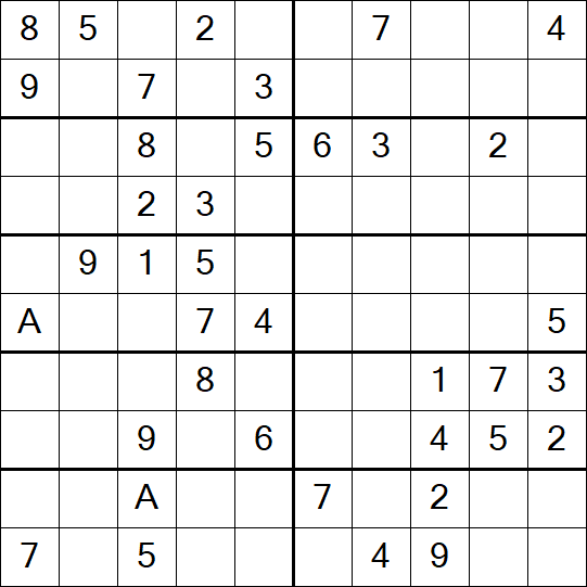 Sudoku 10x10 - Medium