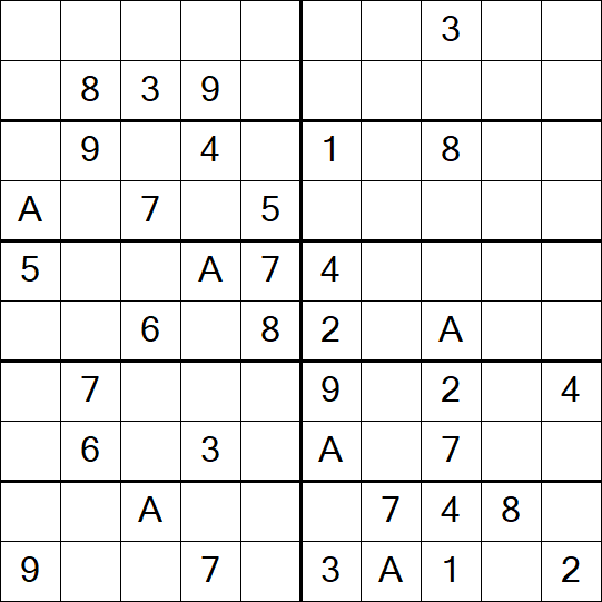 Sudoku 10x10 - Medium