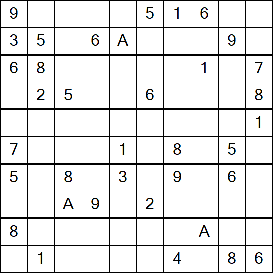 Sudoku 10x10 - Mittel