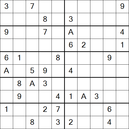 Sudoku 10x10 - Medium