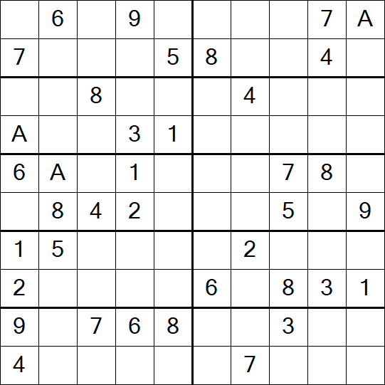 Sudoku 10x10 - Medium