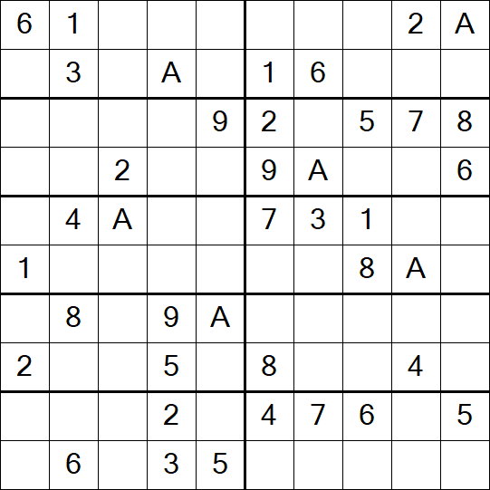 Sudoku 10x10 - Medium