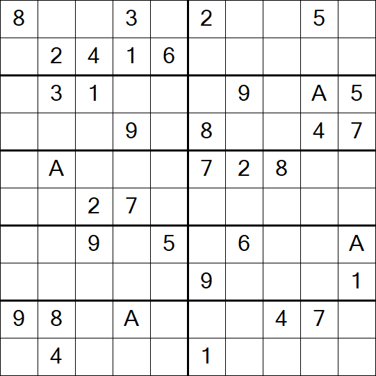 Sudoku 10x10 - Medium