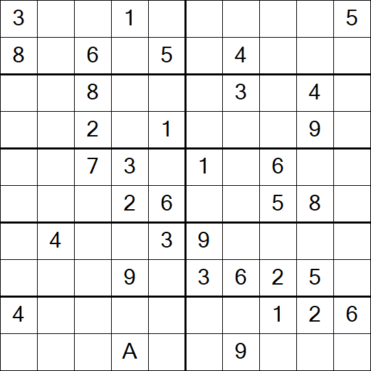 Sudoku 10x10 - Medium