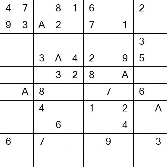 Sudoku 10x10 - Medium