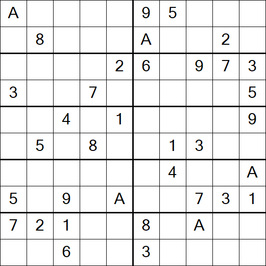 Sudoku 10x10 - Medium
