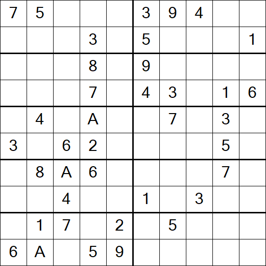 Sudoku 10x10 - Medium