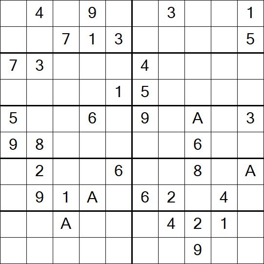 Sudoku 10x10 - Medium