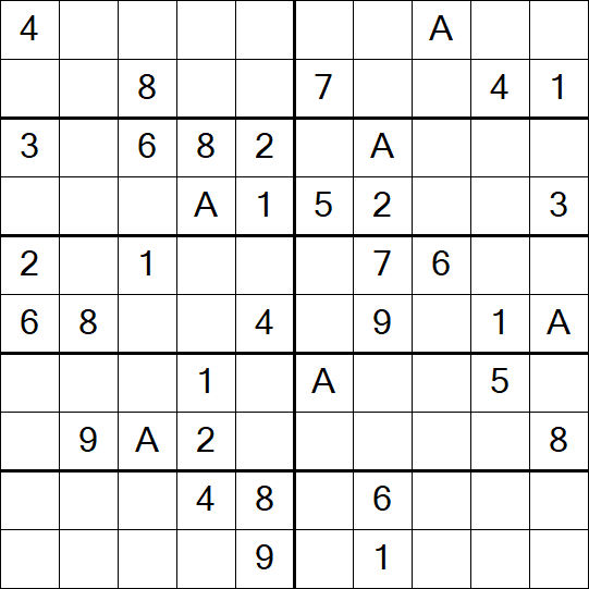 Sudoku 10x10 - Medium