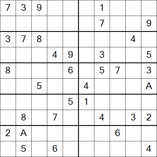 Sudoku 10x10 - Medium