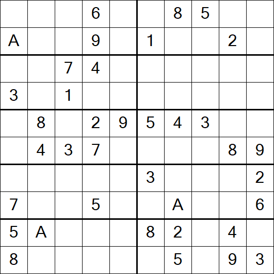 Sudoku 10x10 - Medium