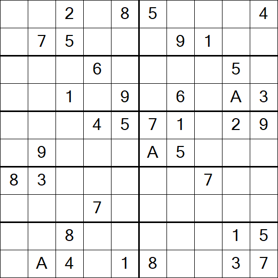 Sudoku 10x10 - Medium