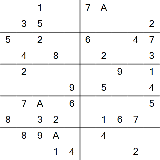 Sudoku 10x10 - Medium