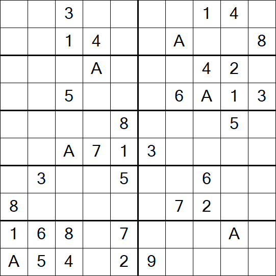Sudoku 10x10 - Medium