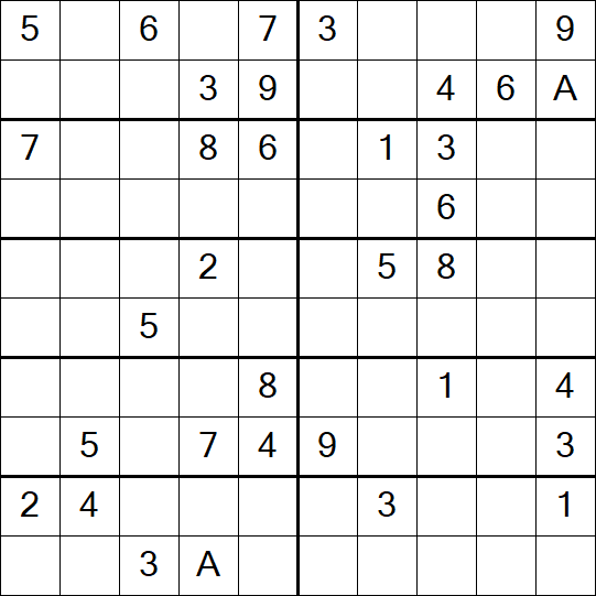 Sudoku 10x10 - Medium
