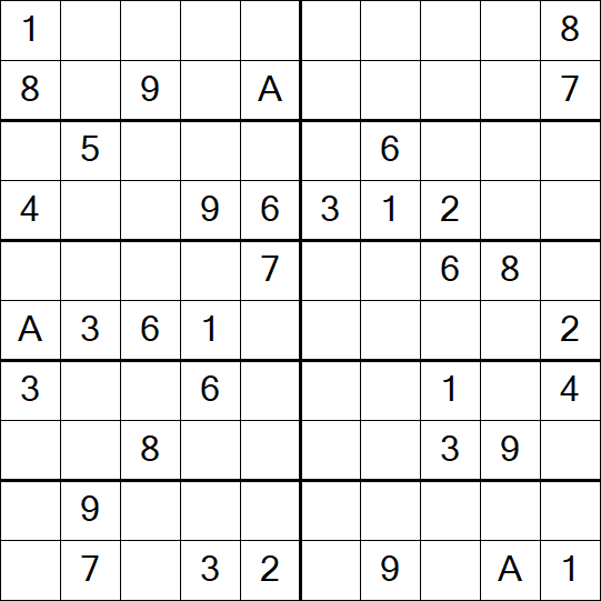 Sudoku 10x10 - Medium
