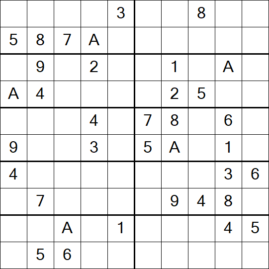 Sudoku 10x10 - Medium