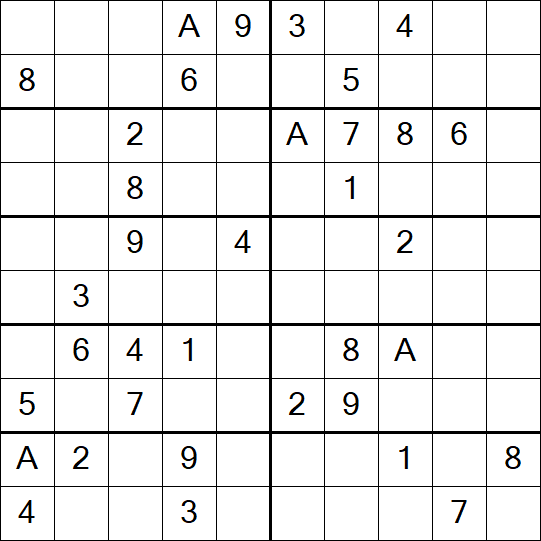 Sudoku 10x10 - Medium