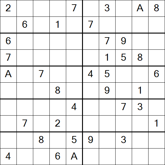 Sudoku 10x10 - Medium