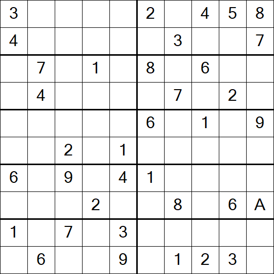 Sudoku 10x10 - Medium