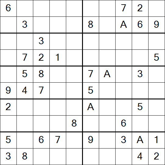 Sudoku 10x10 - Medium