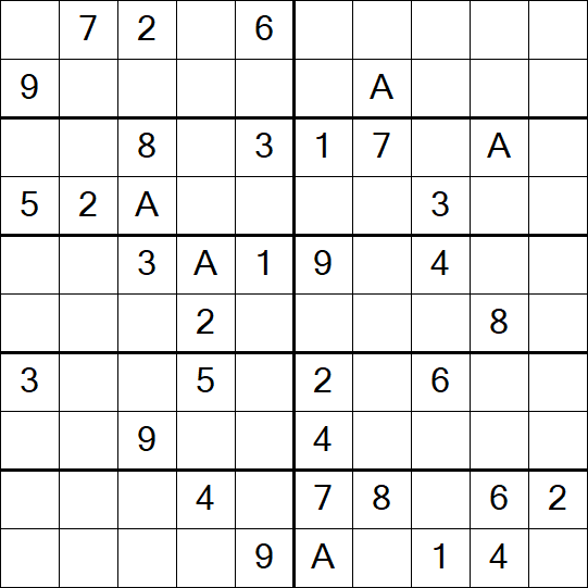 Sudoku 10x10 - Medium