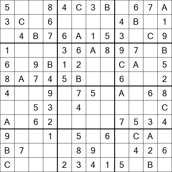 Sudoku 12x12 - Fácil