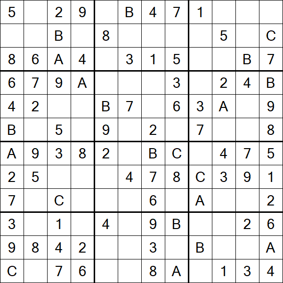 Sudoku 12x12 - Easy