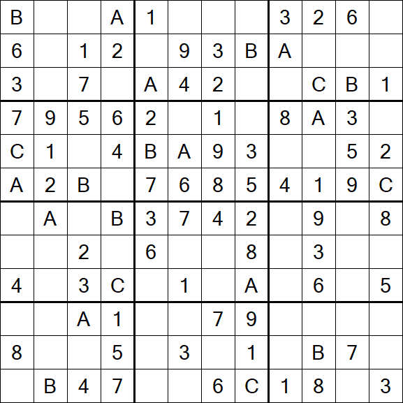 Sudoku 12x12 - Easy