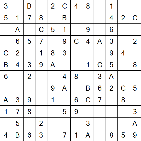 Sudoku 12x12 - Easy