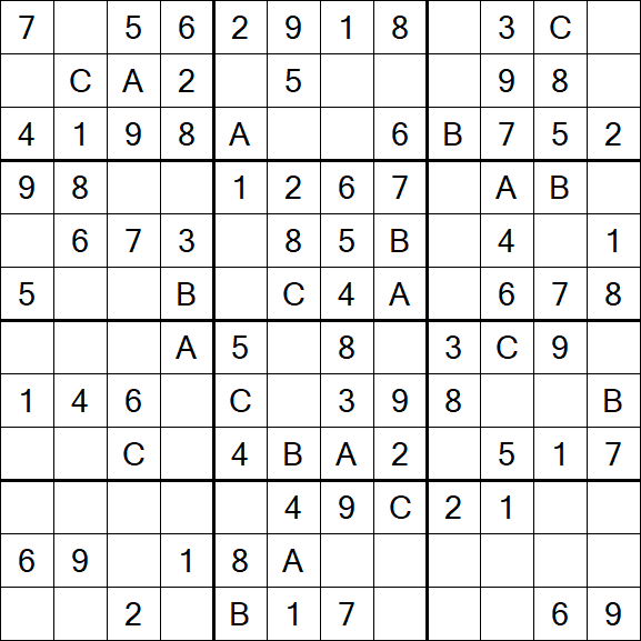 Sudoku 12x12 - Easy