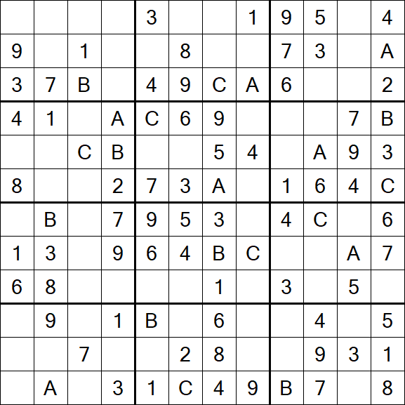 Sudoku 12x12 - Easy