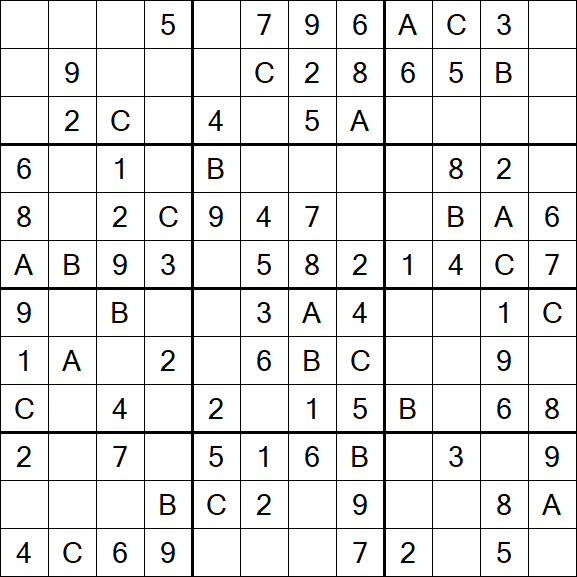 Sudoku 12x12 - Simple