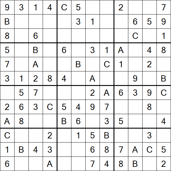 Sudoku 12x12 - Easy