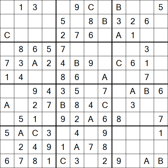 Sudoku 12x12 - Simple