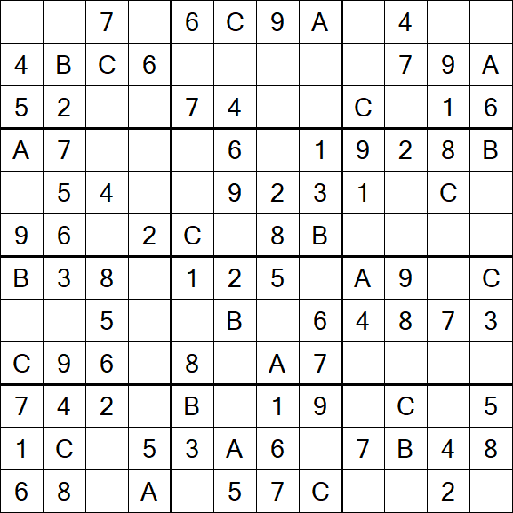 Sudoku 12x12 - Simple