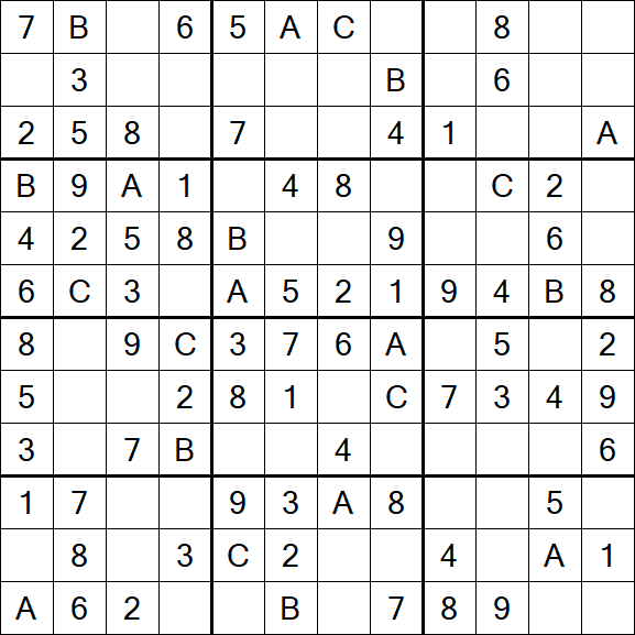Sudoku 12x12 - Simple