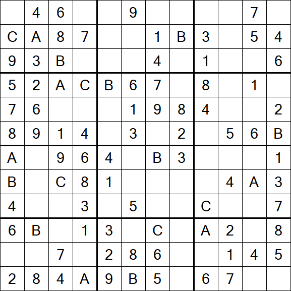 Sudoku 12x12 - Simple