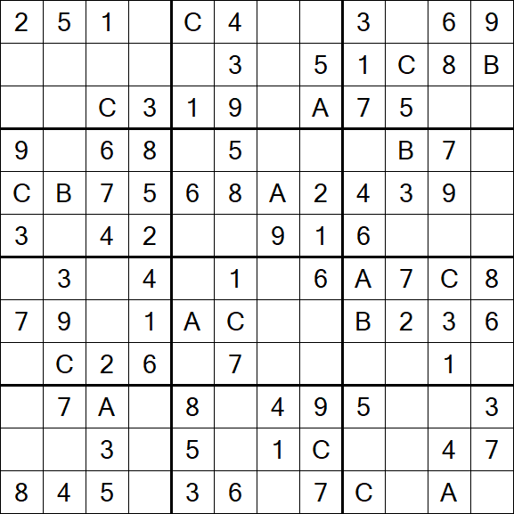 Sudoku 12x12 - Simple