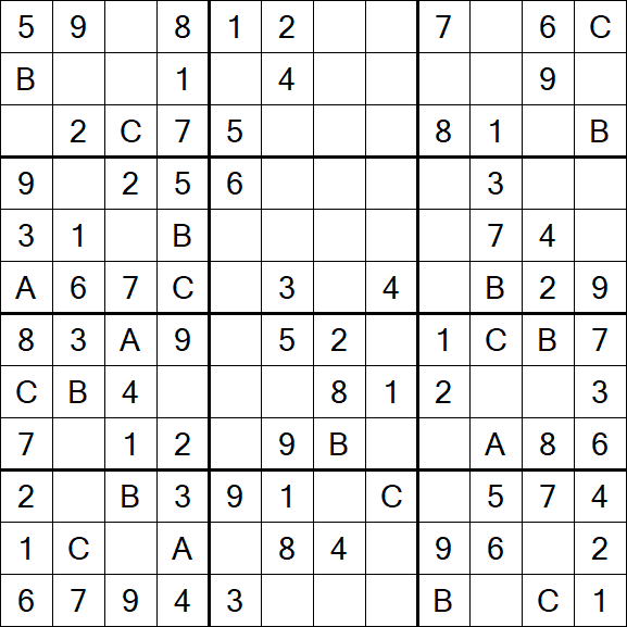 Sudoku 12x12 - Easy