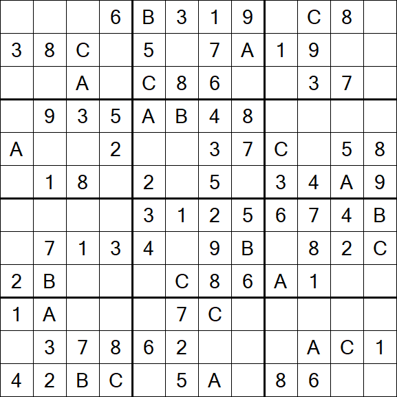 Sudoku 12x12 - Easy