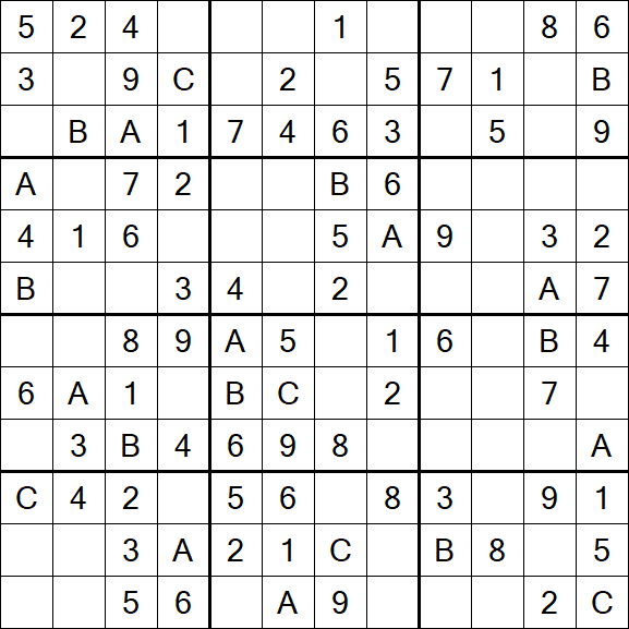 Sudoku 12x12 - Easy